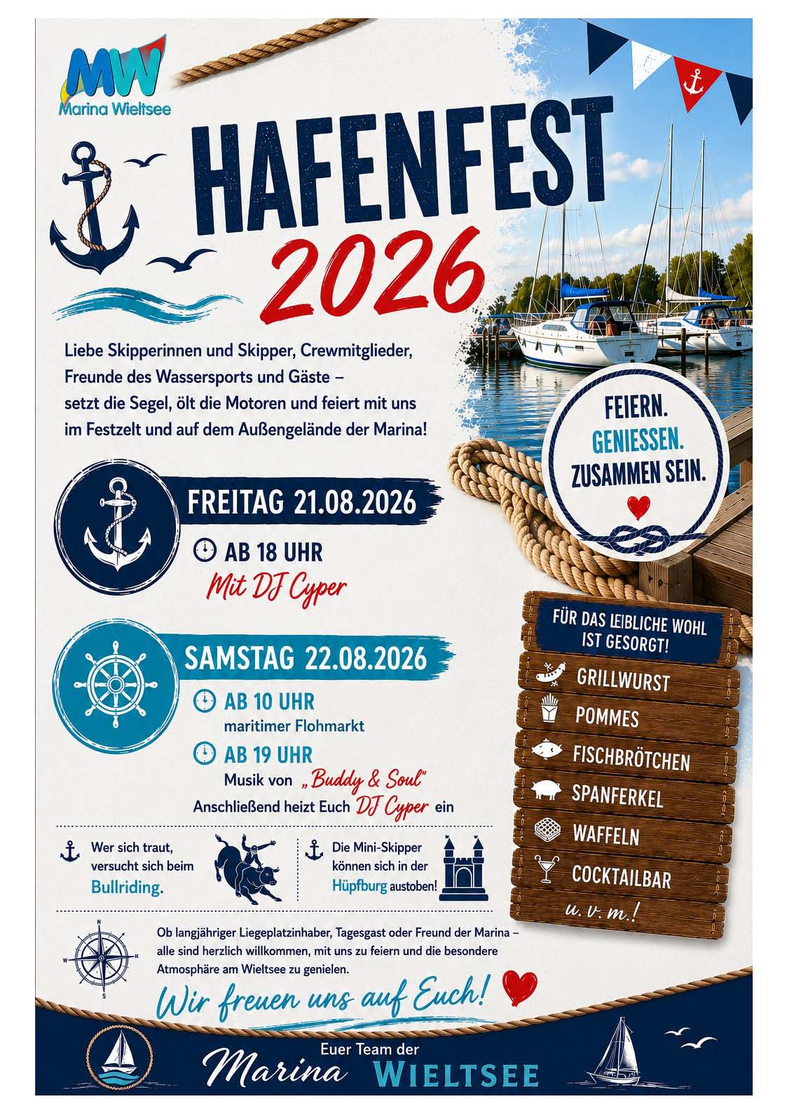 Einladung Hafenfest Wieltsee